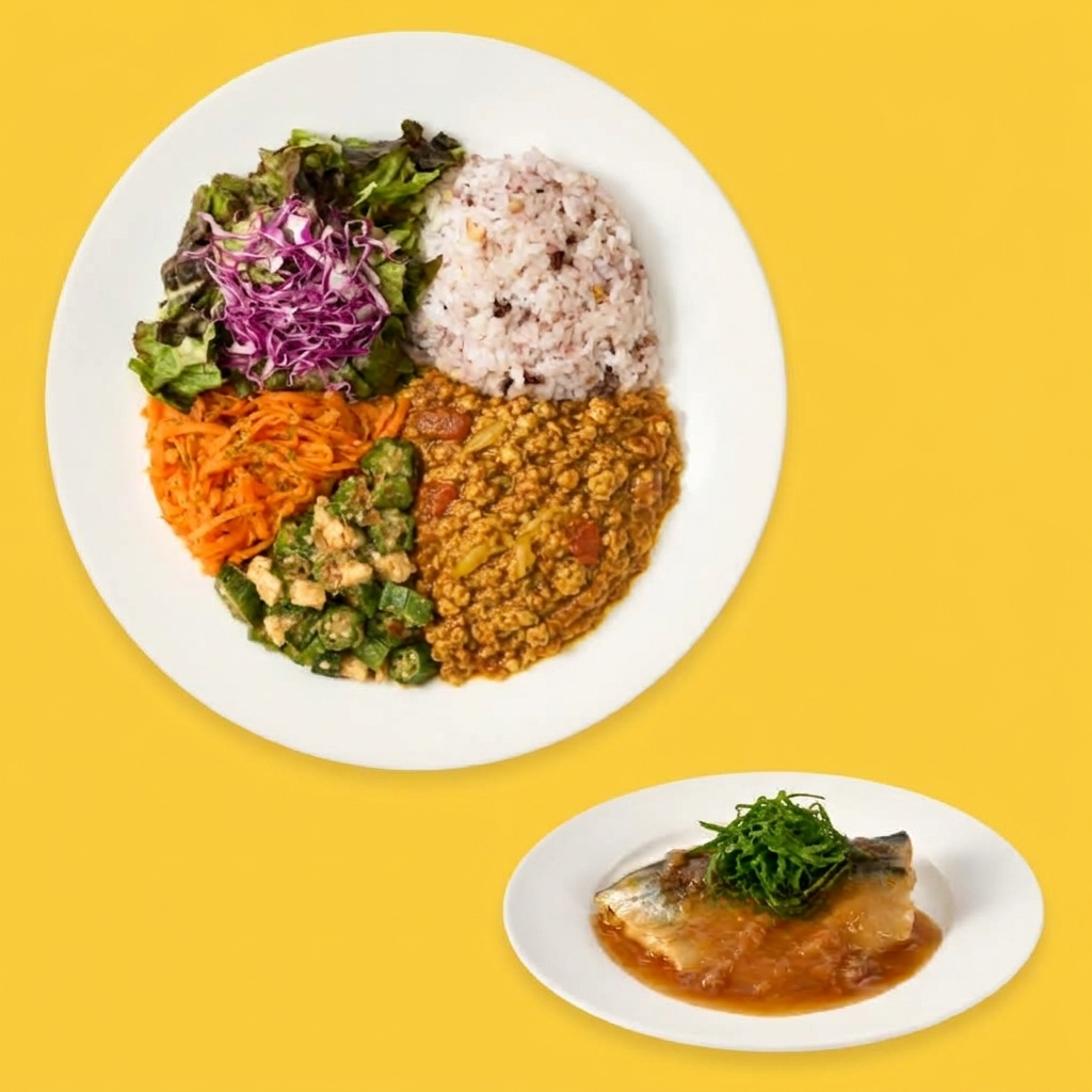カレー×鯖の味噌煮コンボセット