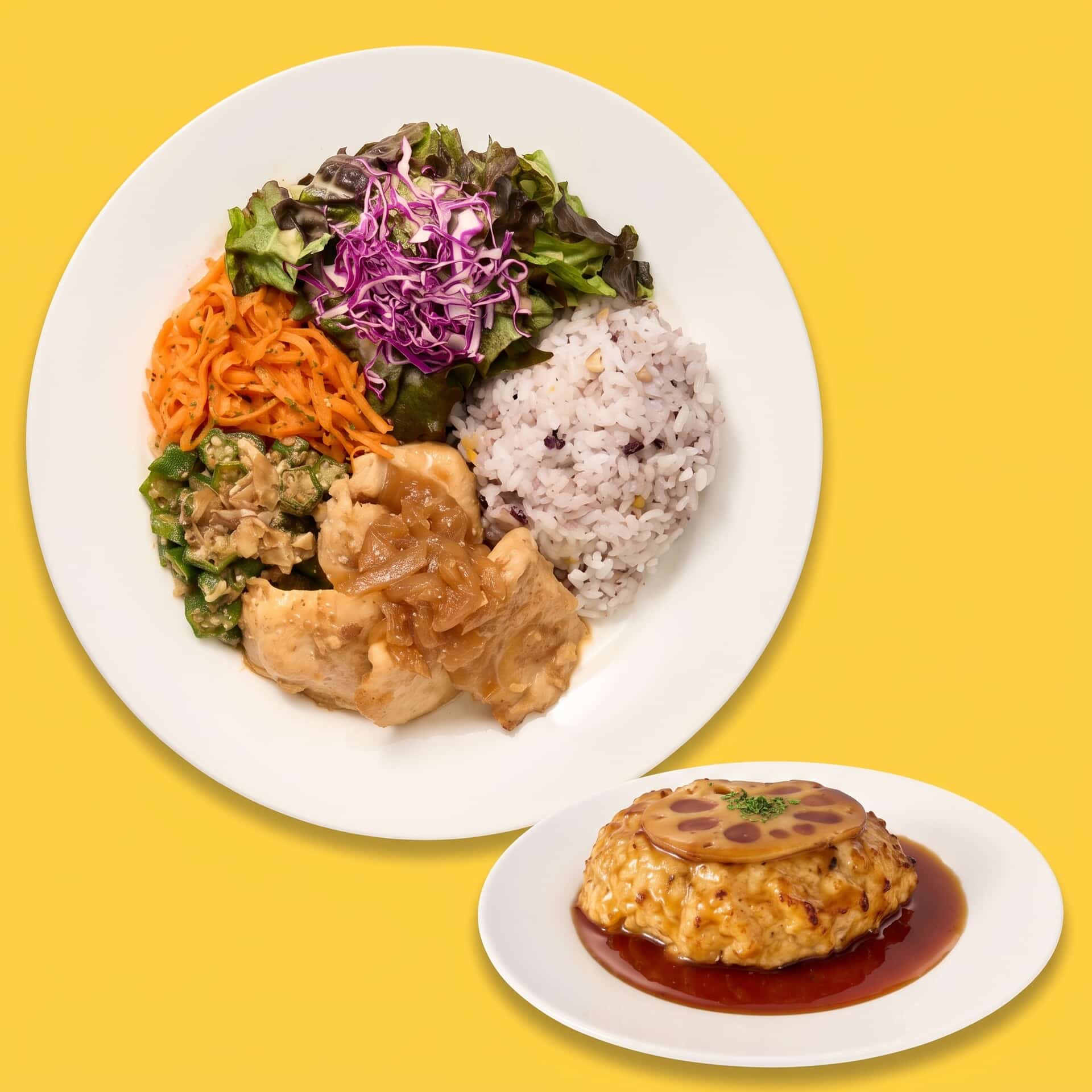 生姜焼きハンバーグコンボ